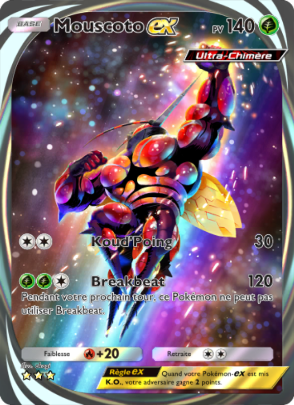 Mouscoto-ex 088 — Crise Interdimensionnelle (French Pokémon TCG card)