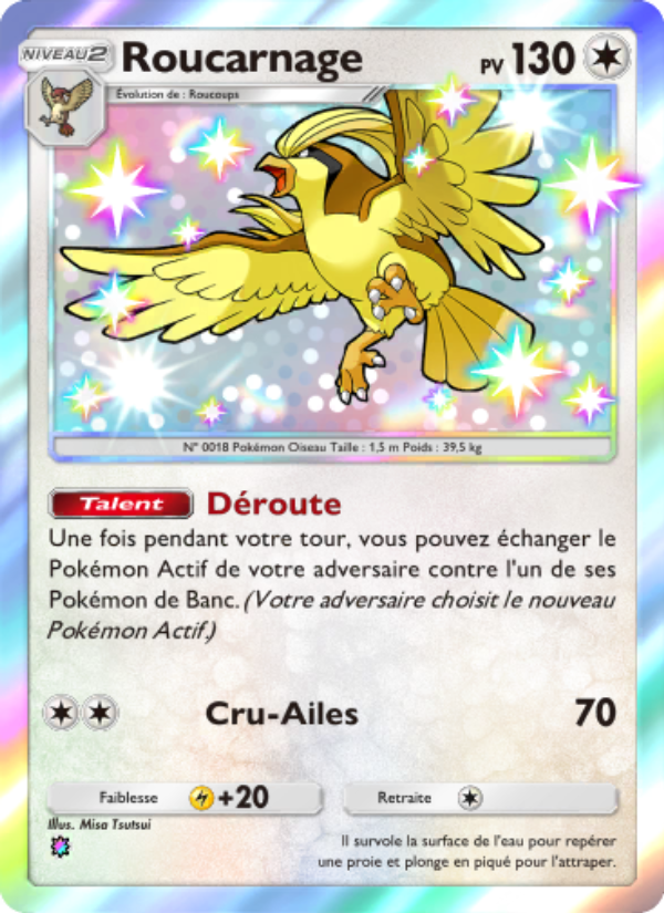 Roucarnage 097 — Crise Interdimensionnelle (French Pokémon TCG card)