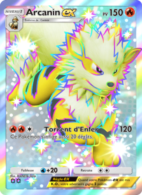 Arcanin-ex 100 — Crise Interdimensionnelle (French Pokémon TCG card)