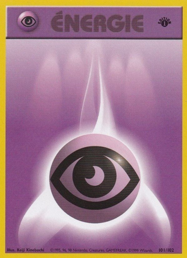 Énergie Psy 101 — Set de Base (French Pokémon TCG card)
