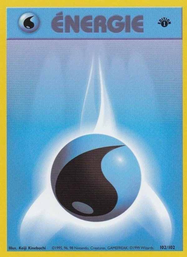 Énergie Eau 102 — Set de Base (French Pokémon TCG card)