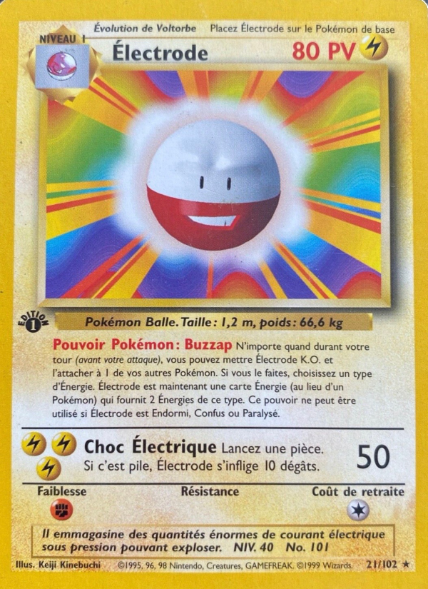 Électrode 21 — Set de Base (French Pokémon TCG card)