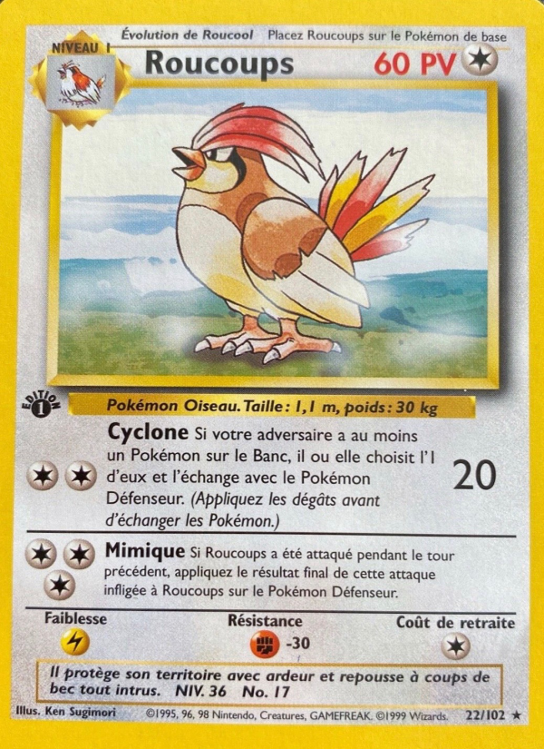Roucoups 22 — Set de Base (French Pokémon TCG card)