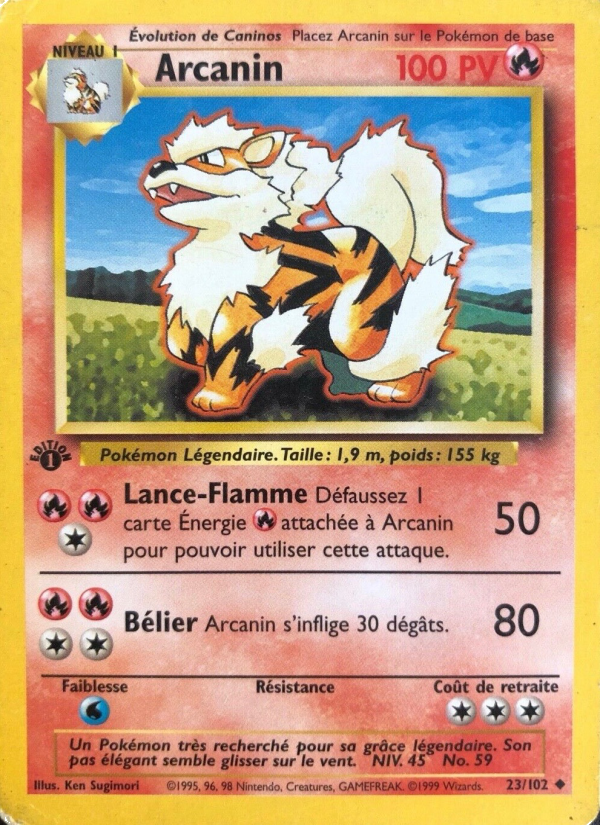 Arcanin 23 — Set de Base (French Pokémon TCG card)