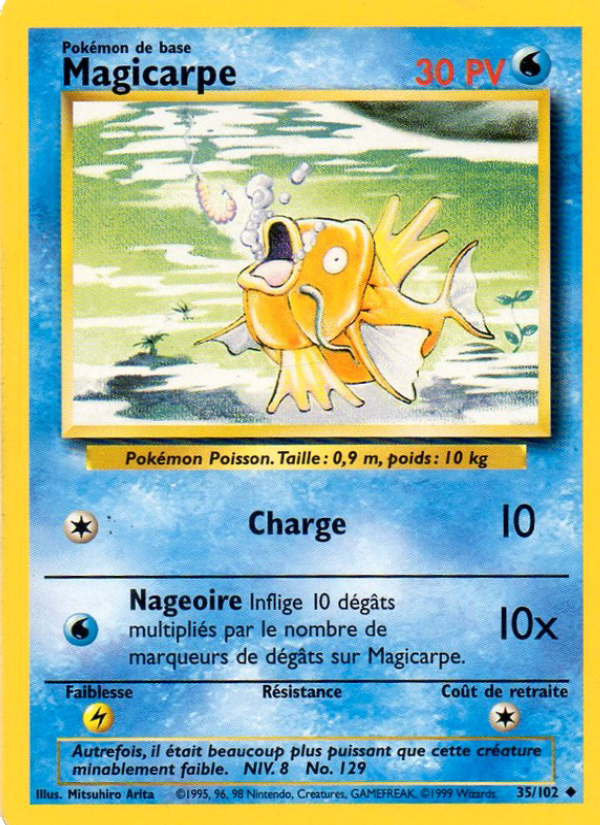 Magicarpe 35 — Set de Base (French Pokémon TCG card)