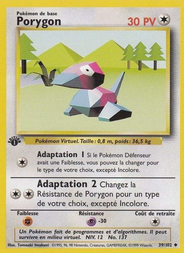 Porygon 39 — Set de Base (French Pokémon TCG card)