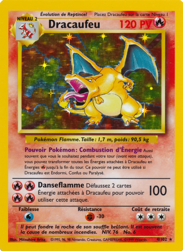 Dracaufeu 4 — Set de Base (French Pokémon TCG card)