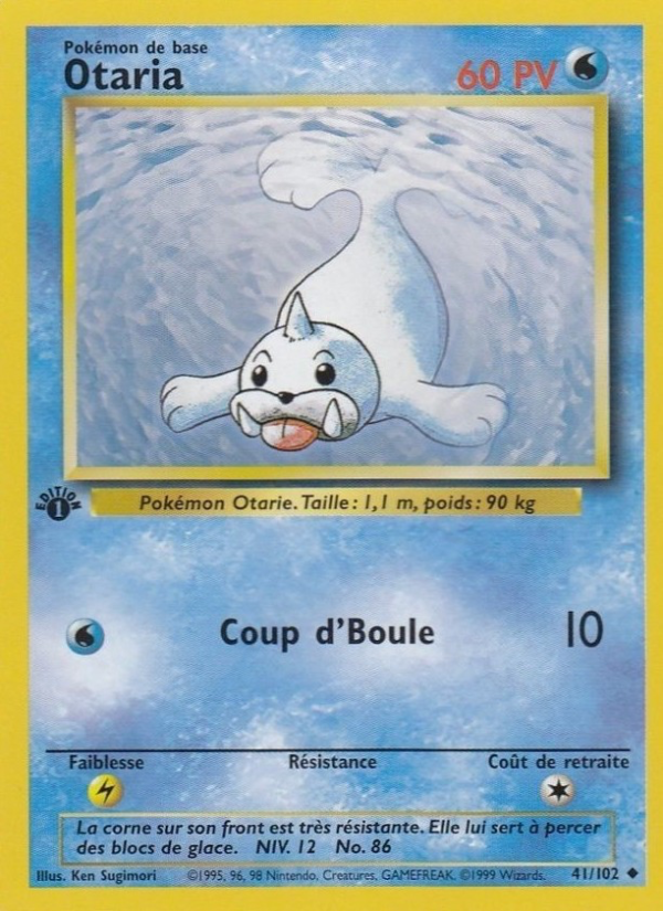 Otaria 41 — Set de Base (French Pokémon TCG card)