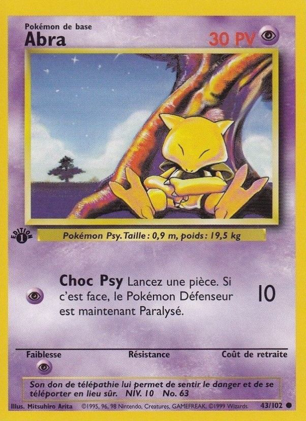 Abra 43 — Set de Base (French Pokémon TCG card)