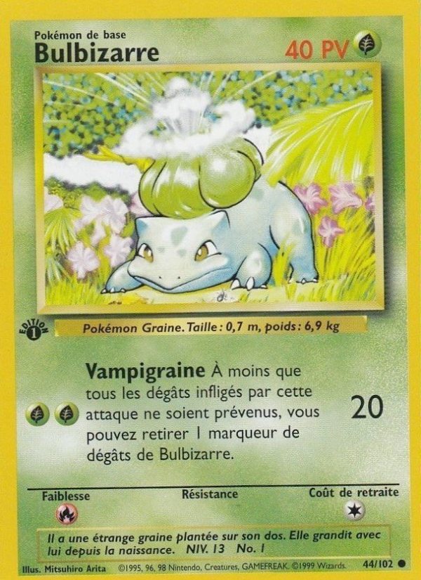 Bulbizarre 44 — Set de Base (French Pokémon TCG card)