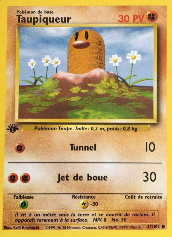 Taupiqueur 47 — Set de Base (French Pokémon TCG card)