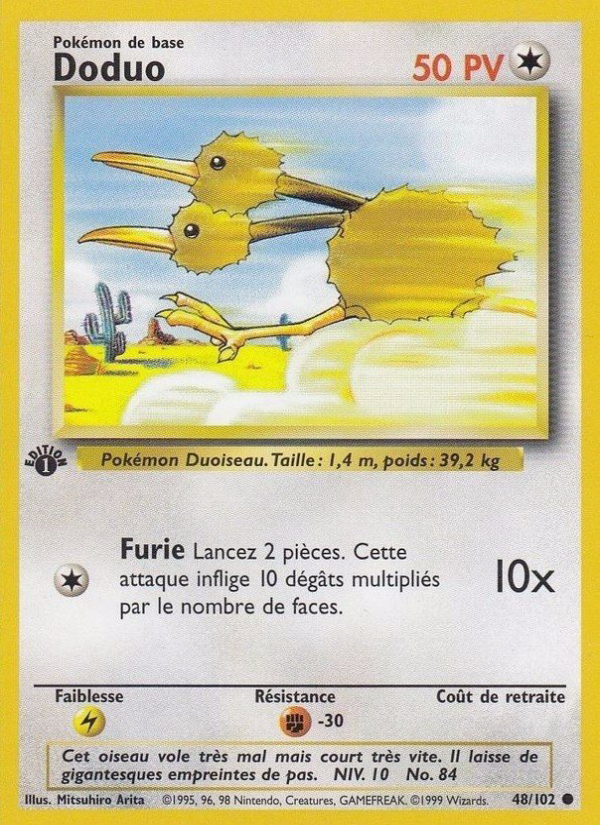 Doduo 48 — Set de Base (French Pokémon TCG card)