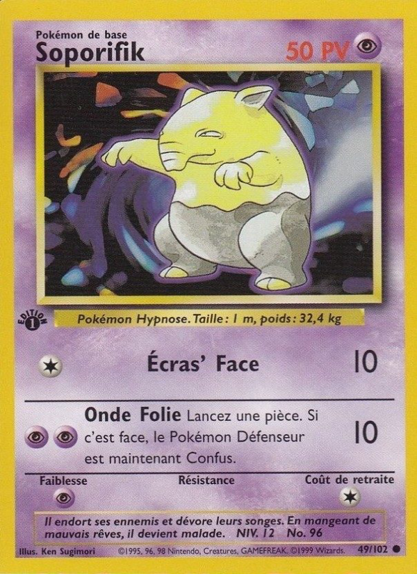 Soporifik 49 — Set de Base (French Pokémon TCG card)