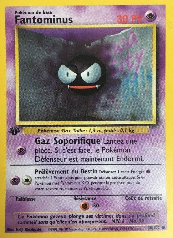 Fantominus 50 — Set de Base (French Pokémon TCG card)