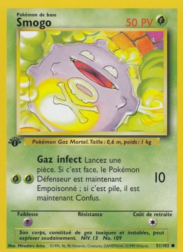 Smogo 51 — Set de Base (French Pokémon TCG card)