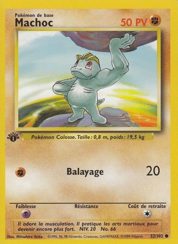 Machoc 52 — Set de Base (French Pokémon TCG card)