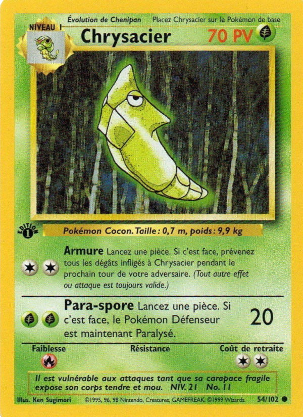 Chrysacier 54 — Set de Base (French Pokémon TCG card)
