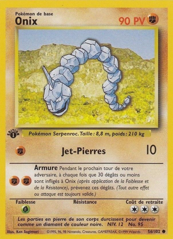 Onix 56 — Set de Base (French Pokémon TCG card)