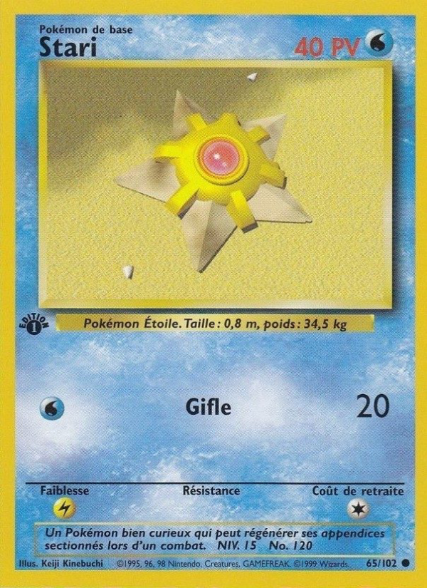 Stari 65 — Set de Base (French Pokémon TCG card)