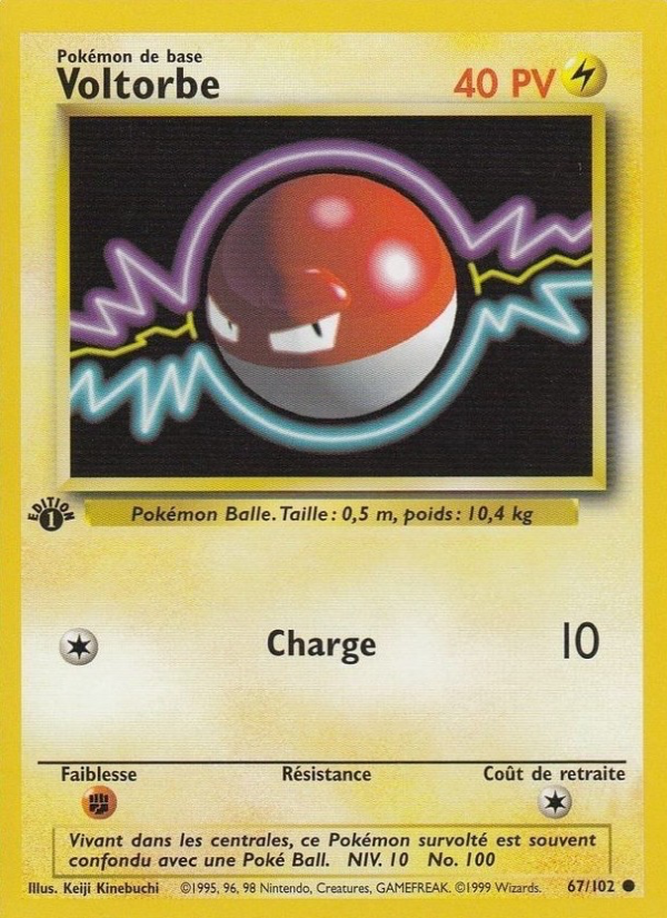 Voltorbe 67 — Set de Base (French Pokémon TCG card)