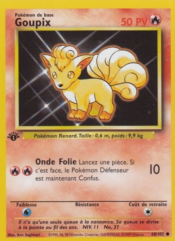 Goupix 68 — Set de Base (French Pokémon TCG card)