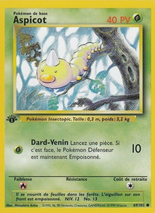 Aspicot 69 — Set de Base (French Pokémon TCG card)