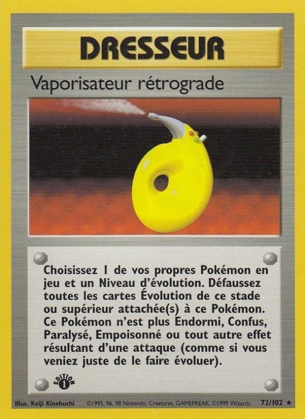 Vaporisateur rétrograde 72 — Set de Base (French Pokémon TCG card)