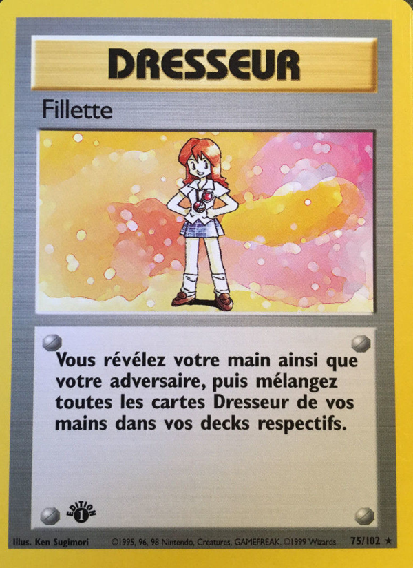 Fillette 75 — Set de Base (French Pokémon TCG card)
