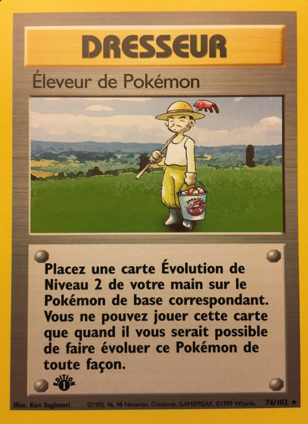 Éleveur de Pokémon 76 — Set de Base (French Pokémon TCG card)