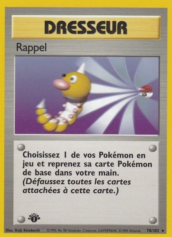 Rappel 78 — Set de Base (French Pokémon TCG card)