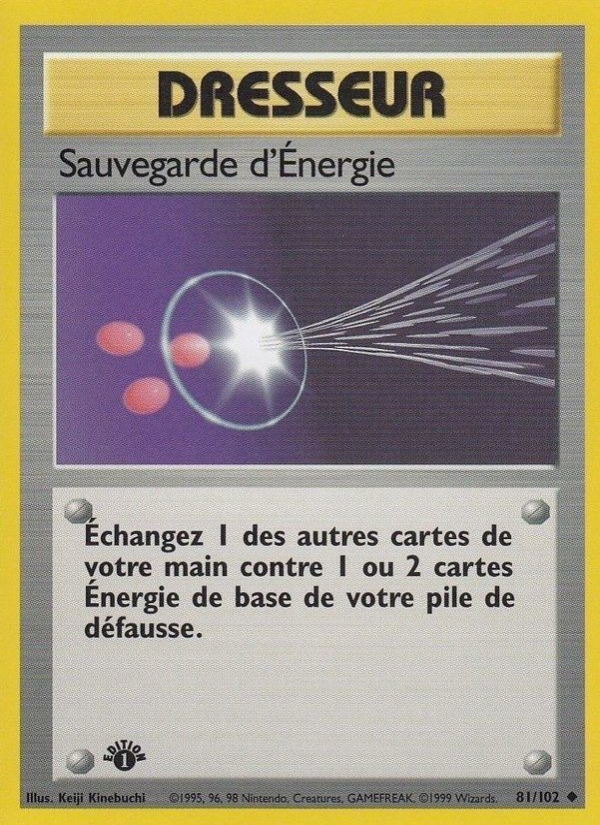 Sauvegarde d'Énergie 81 — Set de Base (French Pokémon TCG card)