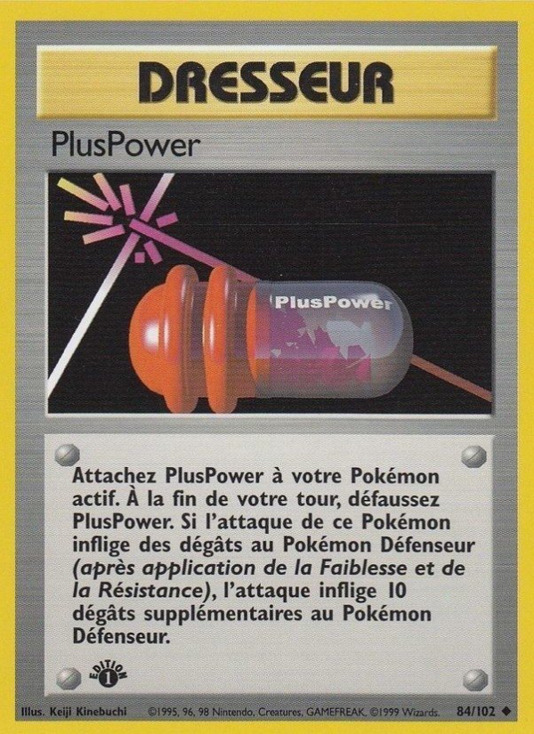 PlusPower 84 — Set de Base (French Pokémon TCG card)