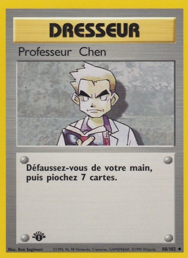 Professeur Chen 88 — Set de Base (French Pokémon TCG card)