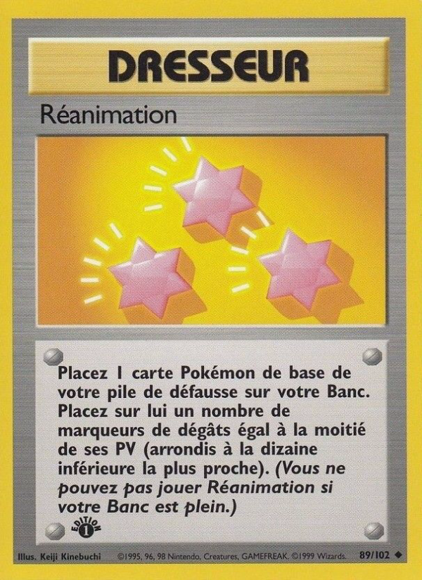 Réanimation 89 — Set de Base (French Pokémon TCG card)