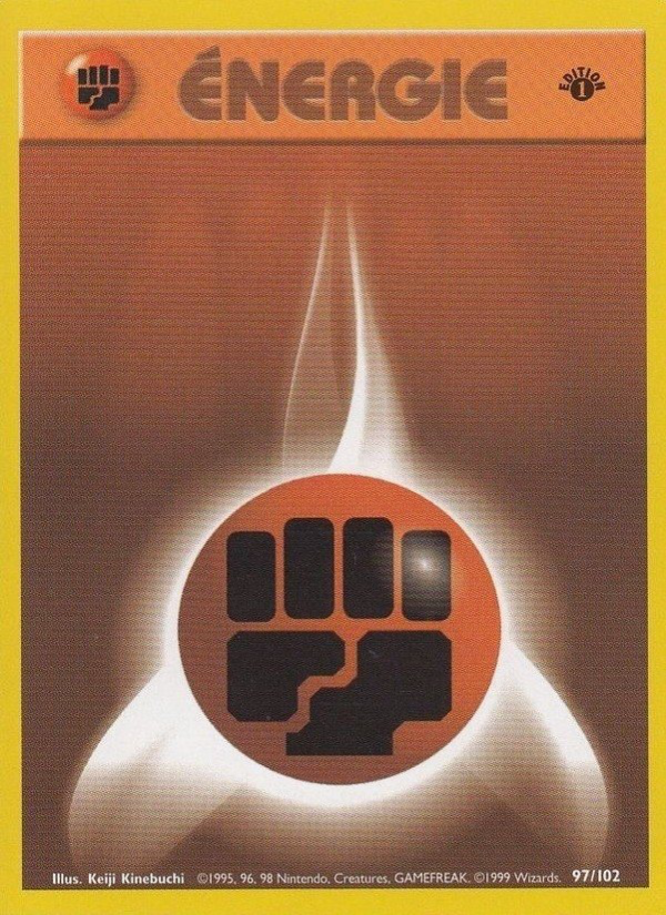 Énergie Combat 97 — Set de Base (French Pokémon TCG card)