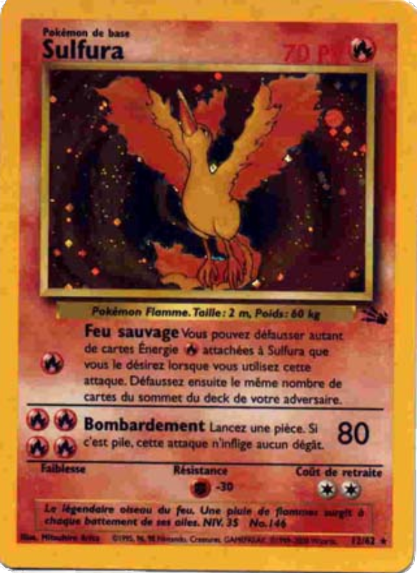 Sulfura 12 — Fossile (French Pokémon TCG card)