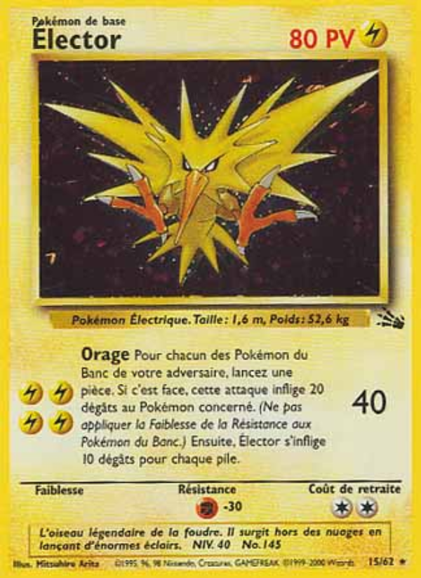 Élector 15 — Fossile (French Pokémon TCG card)