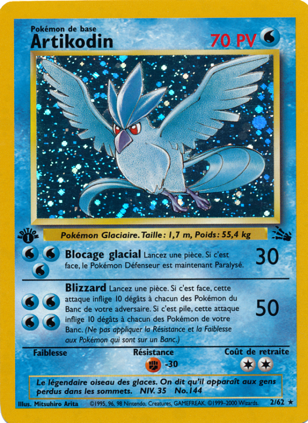 Artikodin 2 — Fossile (French Pokémon TCG card)