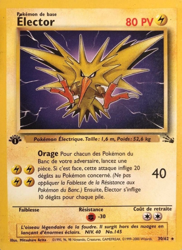 Élector 30 — Fossile (French Pokémon TCG card)