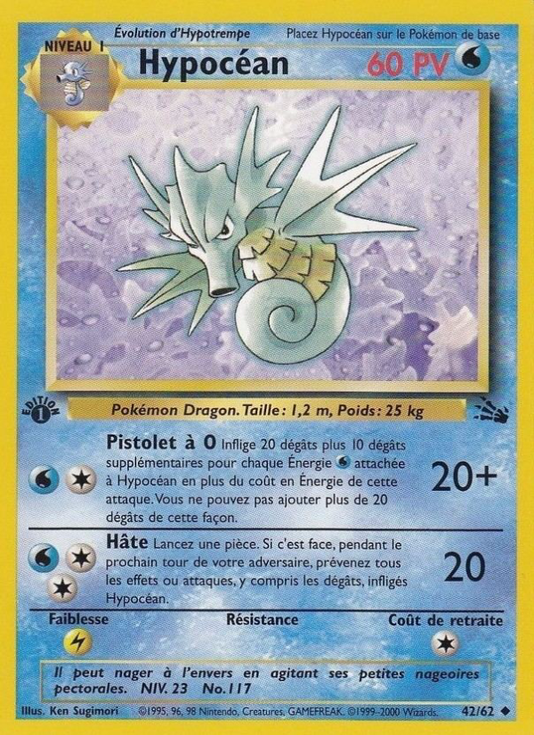 Hypocéan 42 — Fossile (French Pokémon TCG card)