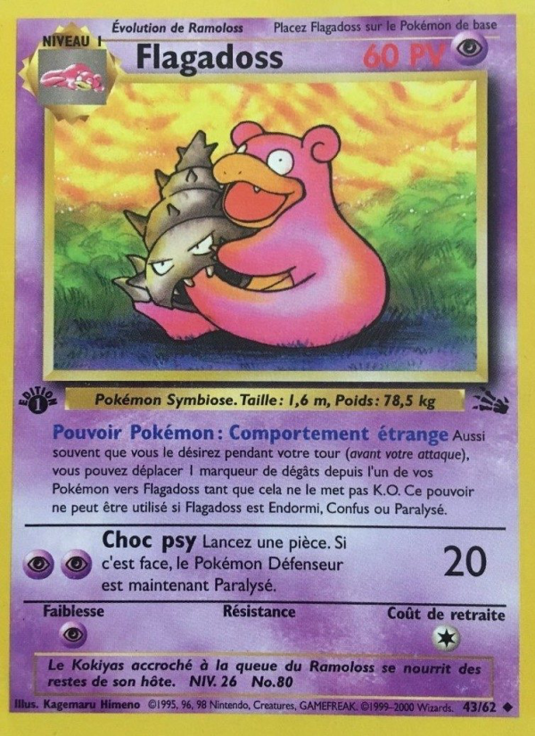 Flagadoss 43 — Fossile (French Pokémon TCG card)