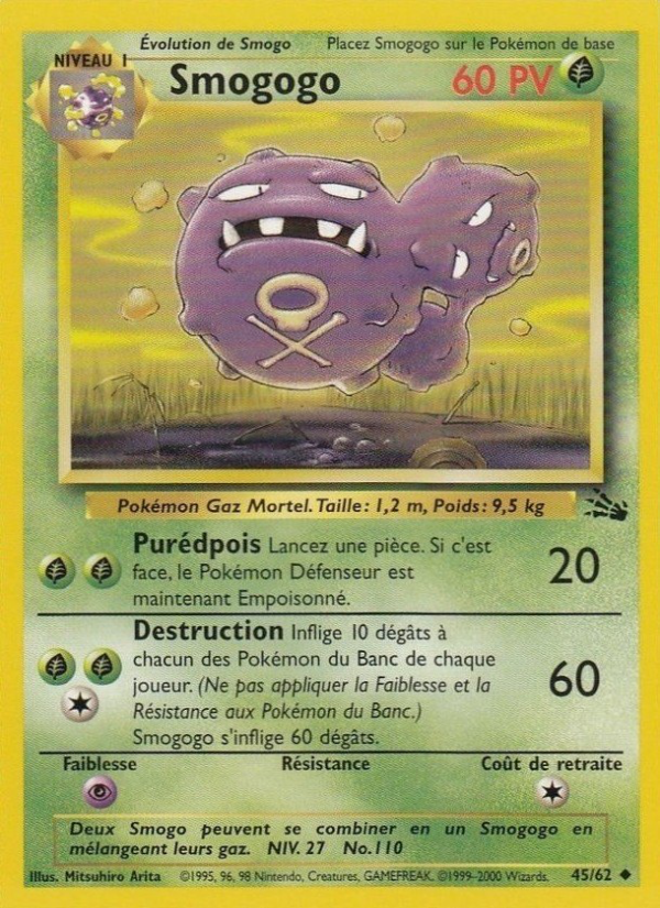 Smogogo 45 — Fossile (French Pokémon TCG card)