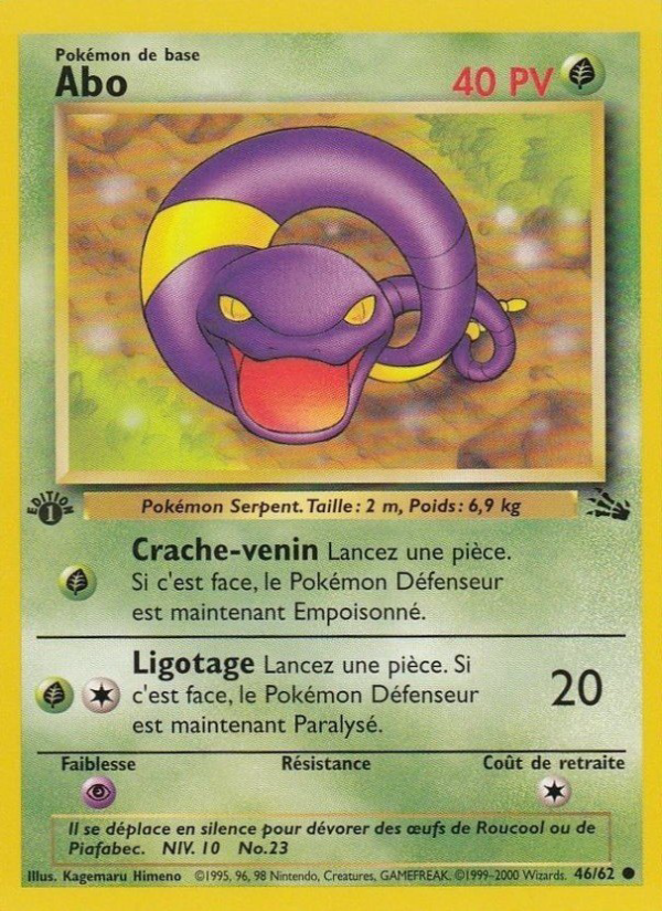 Abo 46 — Fossile (French Pokémon TCG card)