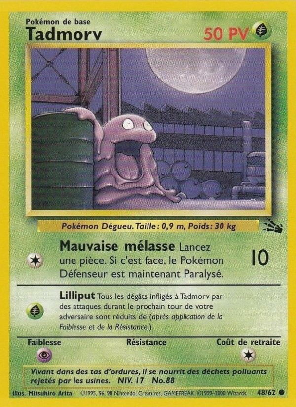 Tadmorv 48 — Fossile (French Pokémon TCG card)