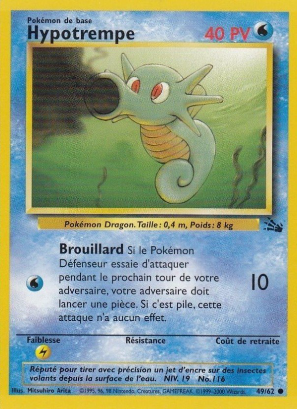 Hypotrempe 49 — Fossile (French Pokémon TCG card)
