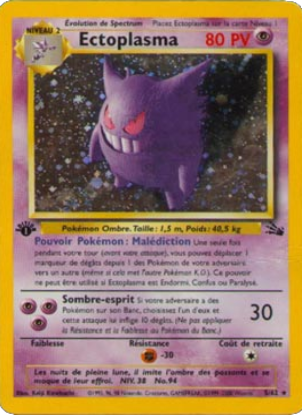 Ectoplasma 5 — Fossile (French Pokémon TCG card)