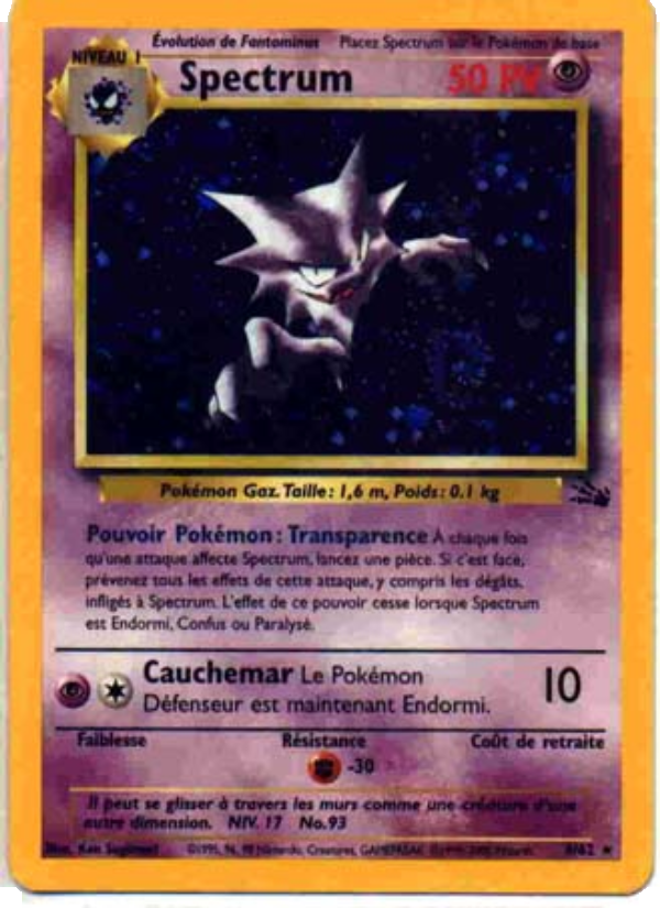 Spectrum 6 — Fossile (French Pokémon TCG card)