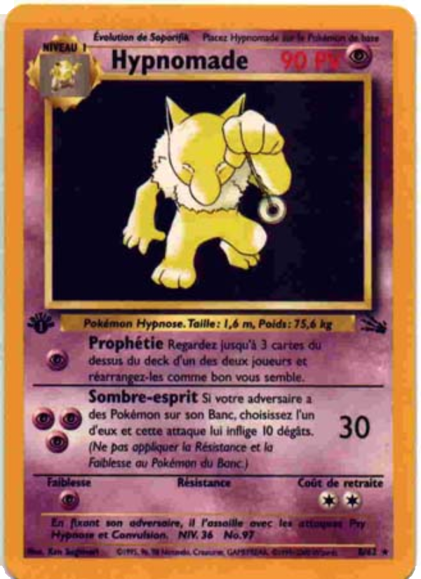 Hypnomade 8 — Fossile (French Pokémon TCG card)