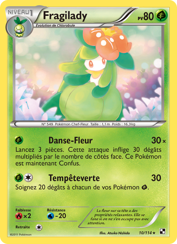 Fragilady 10 — Noir & Blanc (French Pokémon TCG card)