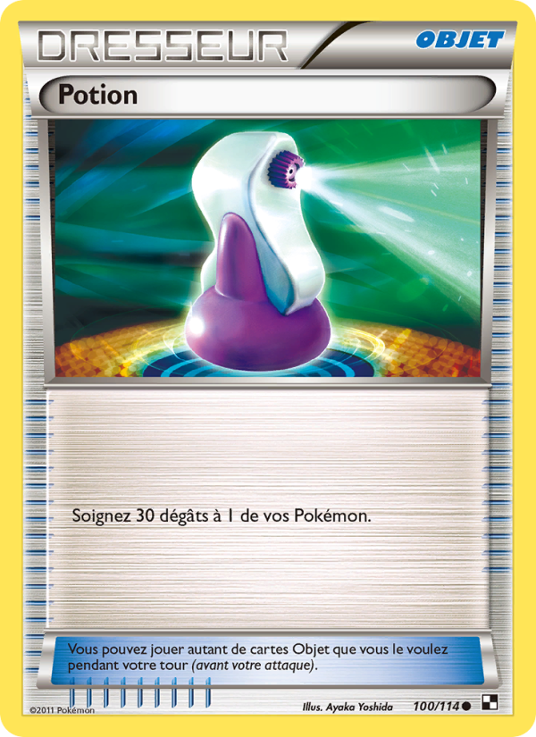 Potion 100 — Noir & Blanc (French Pokémon TCG card)